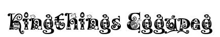 Kingthings Eggypeg original font preview