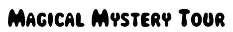 Magical Mystery Tour original font preview