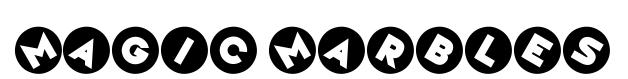 Magic Marbles original font preview