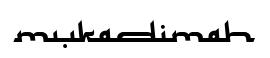 Mukadimah original font preview