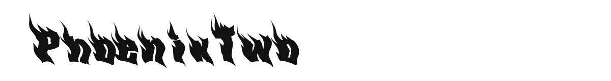 PhoenixTwo original font preview