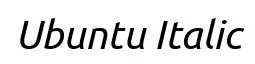 Ubuntu Italic