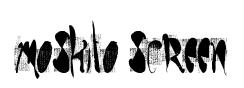 moskito screen original font preview