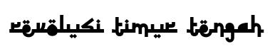 Revolusi Timur Tengah original font preview