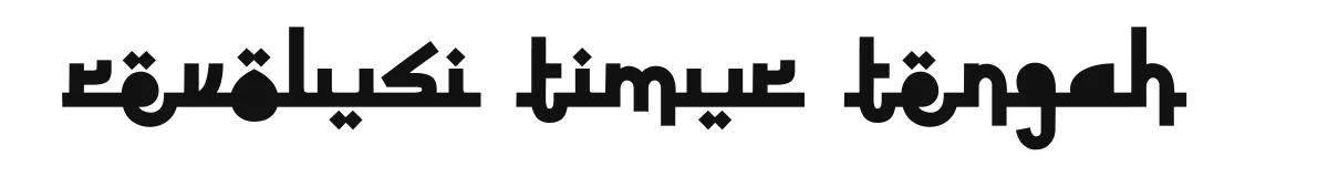 Revolusi Timur Tengah font preview