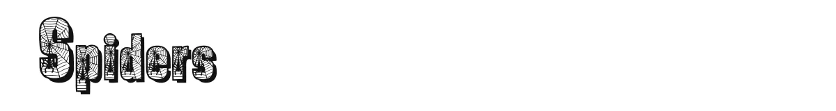 Spiders original font preview