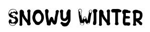 Snowy Winter original font preview