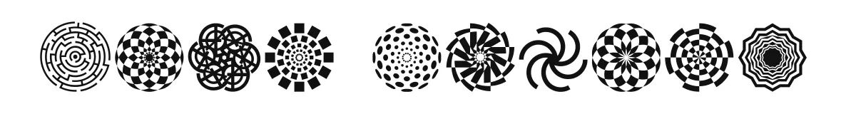 Wach Op-Art font preview