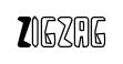 Zigzag original font preview