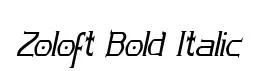 Zoloft Bold Italic