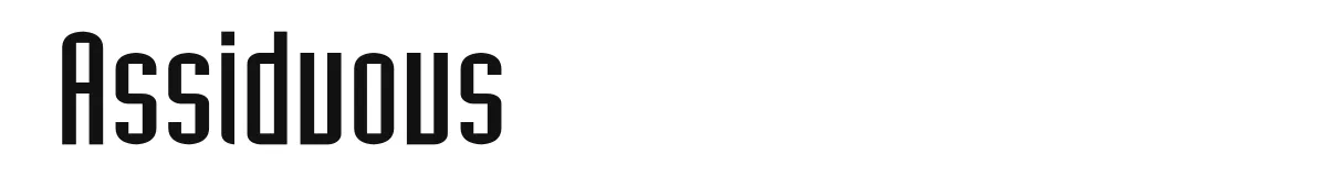 Assiduous original font preview