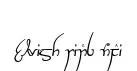 Elvish Ring NFI original font preview