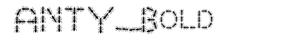 ANTY Bold original font preview