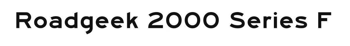 Roadgeek 2000 Series F original font preview