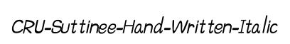 CRU-Suttinee-Hand-Written-Italic