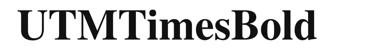 UTMTimesBold original font preview