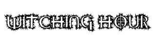 Witching Hour original font preview