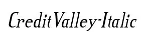 CreditValley-Italic