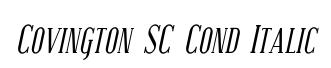 Covington SC Cond Italic