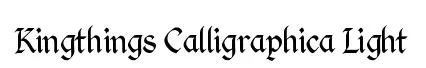 Kingthings Calligraphica Light