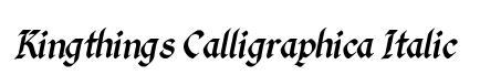 Kingthings Calligraphica Italic
