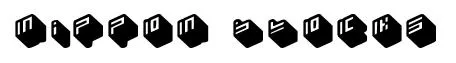 nippon blocks original font preview