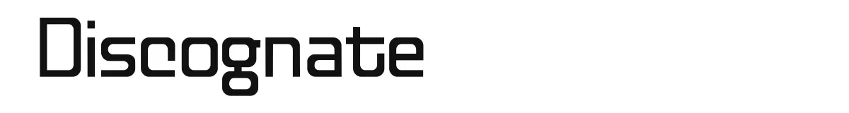 Discognate original font preview