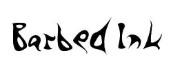 Barbed Ink original font preview