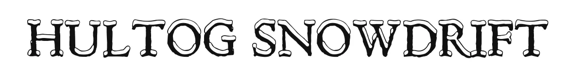Hultog Snowdrift original font preview