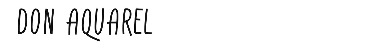Don Aquarel original font preview