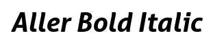 Aller Bold Italic