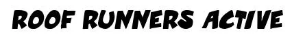 Roof runners active original font preview