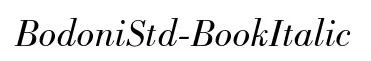 BodoniStd-BookItalic