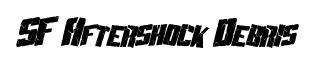 SF Aftershock Debris Condensed Italic preview