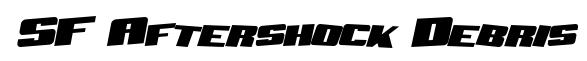 SF Aftershock Debris Solid Italic preview