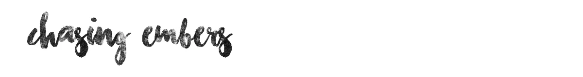 Chasing Embers font preview