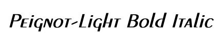 Peignot-Light Bold Italic