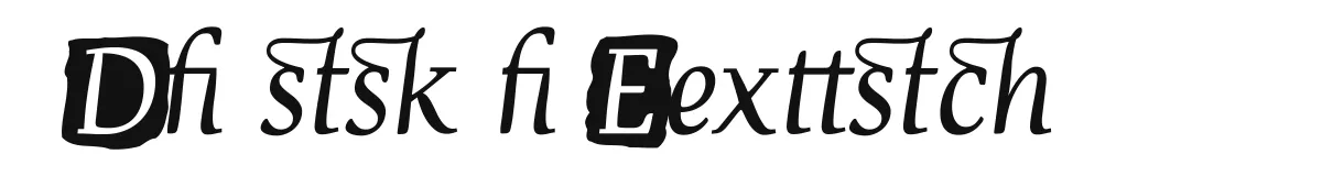 Devroye Extra original font preview