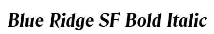 Blue Ridge SF Bold Italic