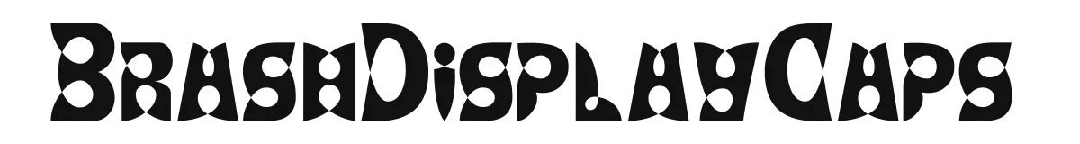BrashDisplayCaps original font preview