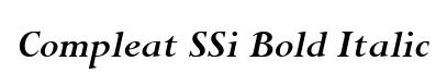 Compleat SSi Bold Italic