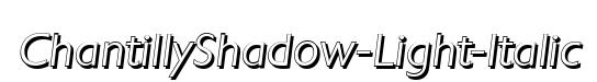 ChantillyShadow-Light-Italic