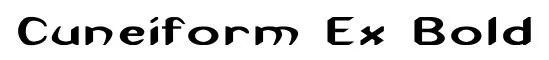 Cuneiform Ex Bold