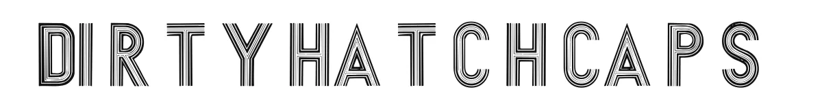 DirtyHatchCaps original font preview