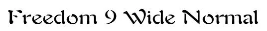 Freedom 9 Wide Normal