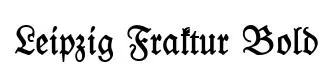 Leipzig Fraktur Bold