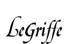 LeGriffe original font preview