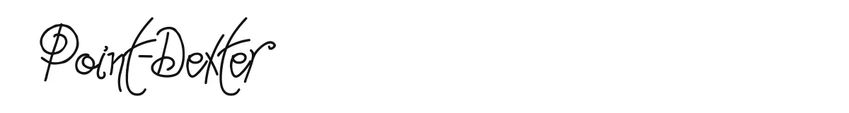 Point-Dexter font preview