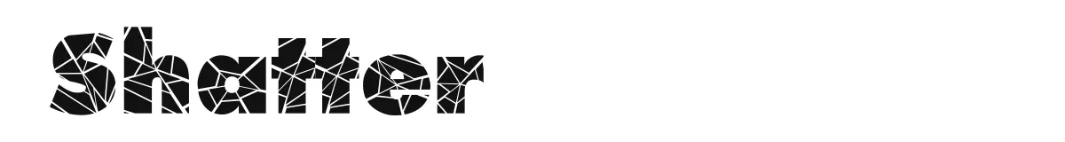 Shatter original font preview