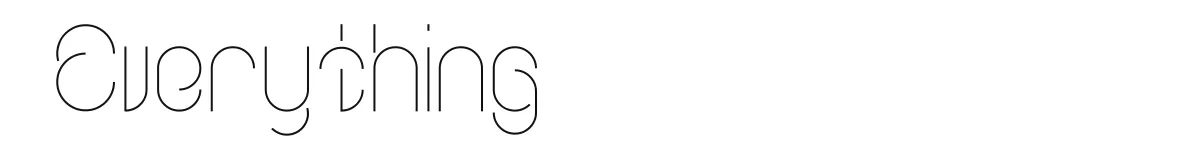 Everything font preview